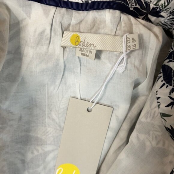 NWT Boden Antonia Cotton Shirt Dress | 8 Petite | Ivory - Picture 7 of 8